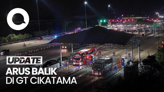 Video: Arus Balik Lebaran di GT Cikatama Ramai Malam Ini