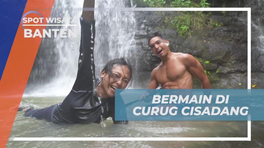 Nikmati Kesegaran Usai Rappeling di Curug Cisadang, Banten
