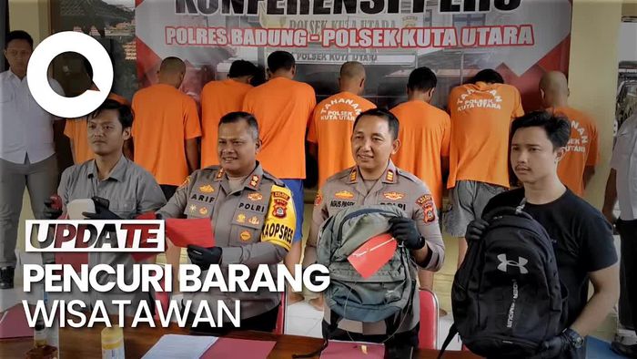 Video: Tampang 5 Pencuri Spesialis Barang Wisatawan di Bali 