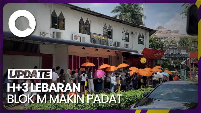 Video: Cerita Pengunjung Rela Antre Sejam di Blok M saat Libur Lebaran