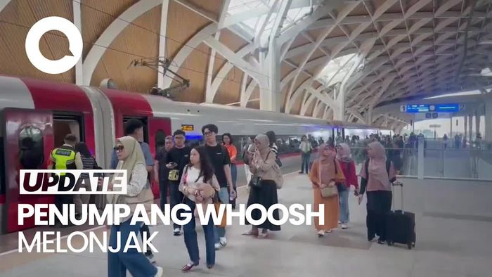 Video: Whoosh Dipadati Penumpang saat Libur Lebaran