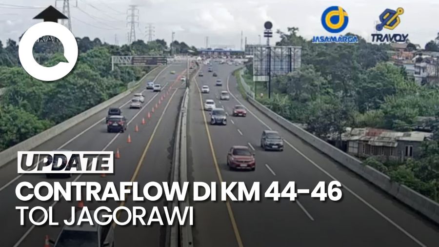 Video: Contraflow Diterapkan di Km 44-46 Tol Jagorawi Arah Puncak