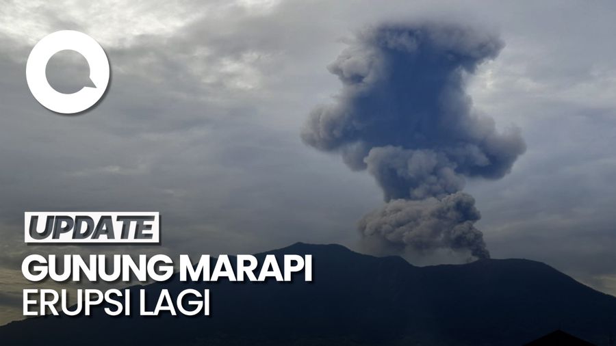 Video: Gunung Marapi Erupsi Lagi, Lontarkan Abu Vulkanik Setinggi 1,5 Kilometer