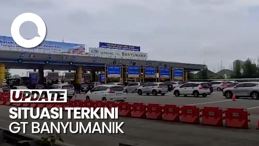 Video Situasi Arus Balik Lebaran di GT Banyumanik Semarang