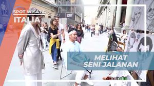 Kagumi Karya Seni Lukisan Karikatur di Italia