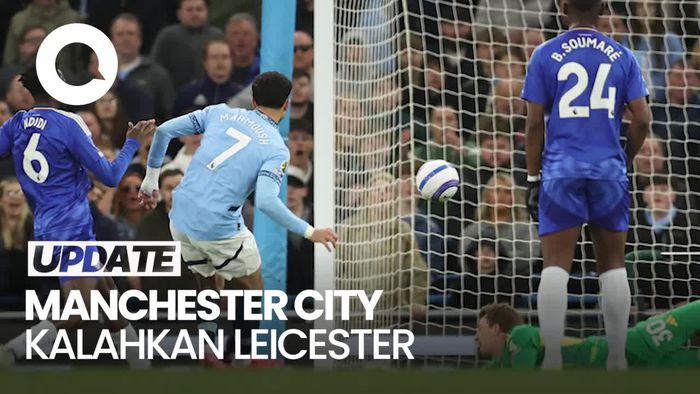 Video: Gasak Leicester 2-0, Man City Tembus Empat Besar