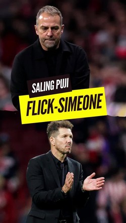Video Barcelona Vs Atletico: Hansi Flick-Simeone Saling Memuji