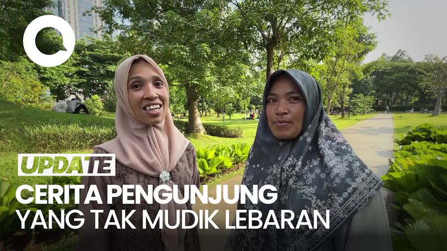 Video: Nggak Mudik, Pengunjung Ini Boyong 30 Anggota Keluarga ke Hutan Kota GBK