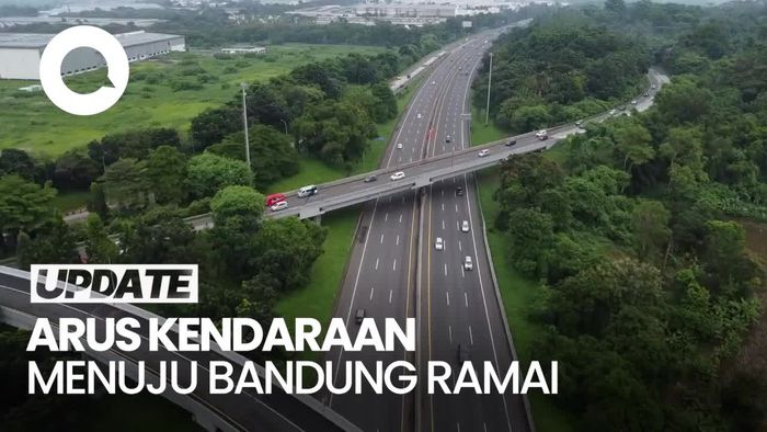 Video: Libur Lebaran, Tol Cipularang Arah Bandung Ramai Lancar