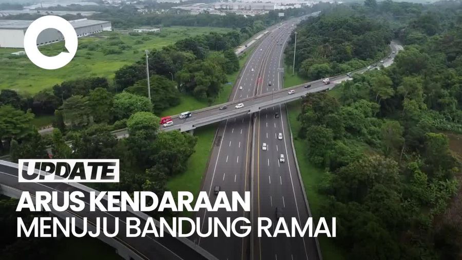 Video: Libur Lebaran, Tol Cipularang Arah Bandung Ramai Lancar