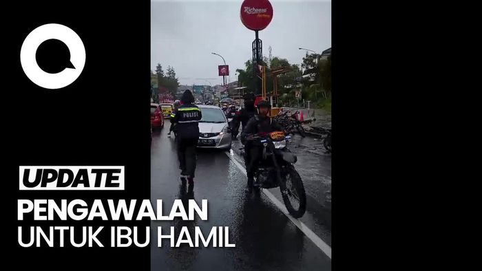 Video: Aksi Heroik Polisi Kawal Ibu yang Hendak Melahirkan di Bogor