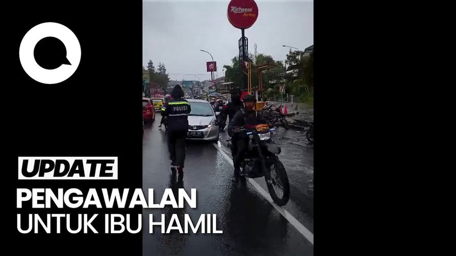 Video: Aksi Heroik Polisi Kawal Ibu yang Hendak Melahirkan di Bogor