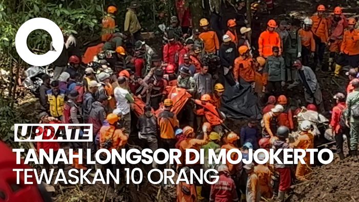 Video: 10 Orang Tewas dalam Tragedi Tanah Longsor di Mojokerto