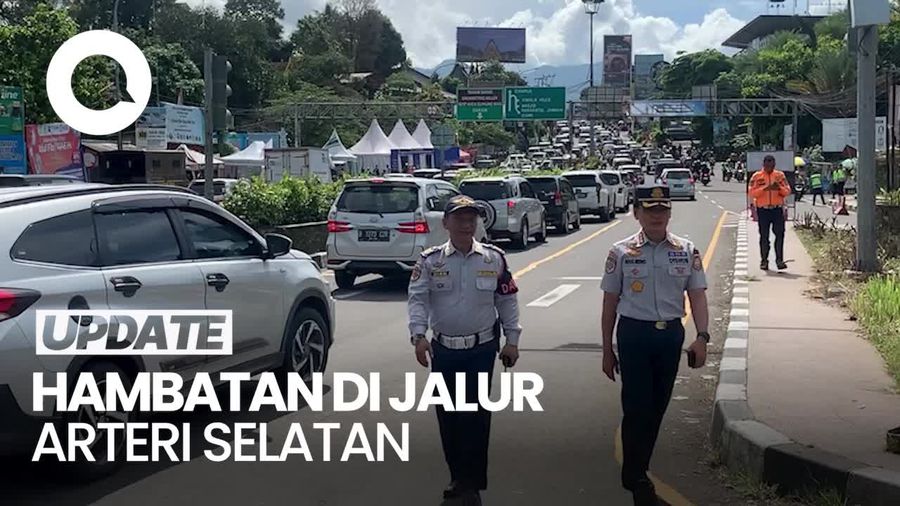Video: Jalur Gentong Kerap Padat, Polisi Terapkan Sistem Buka Tutup
