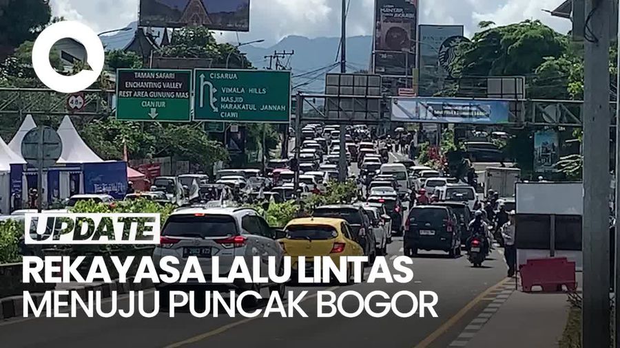 Video: One Way Menuju Puncak Bogor Diterapkan Pagi Ini
