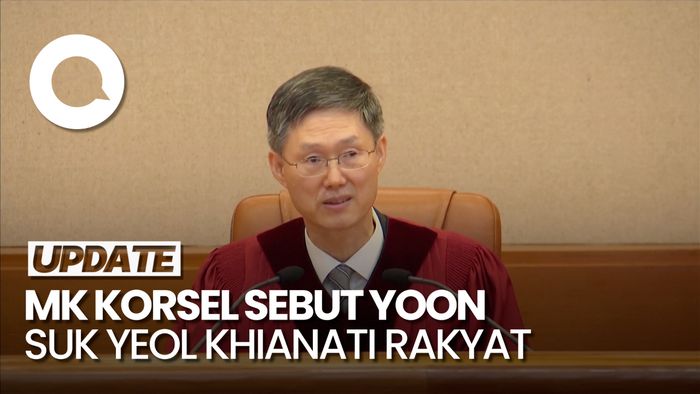 Video Alasan MK Korsel Makzulkan Yoon Suk Yeol: Mengkhianati Rakyat