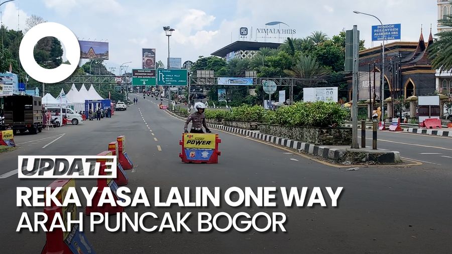 Video: Jalur Arah Puncak Ditutup, One Way Arah Jakarta Diterapkan 