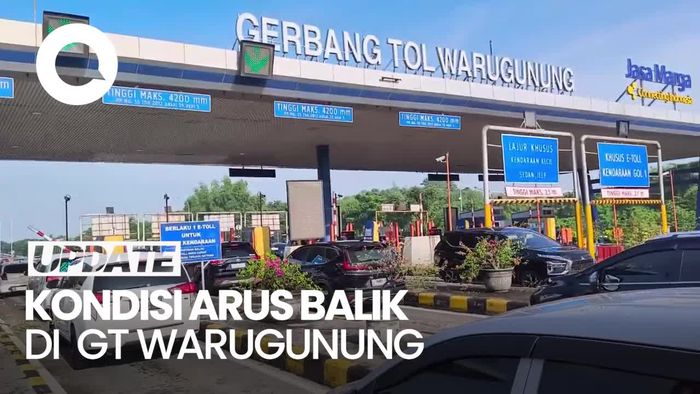 Video: Arus Balik di GT Warugunung Surabaya Ramai Lancar