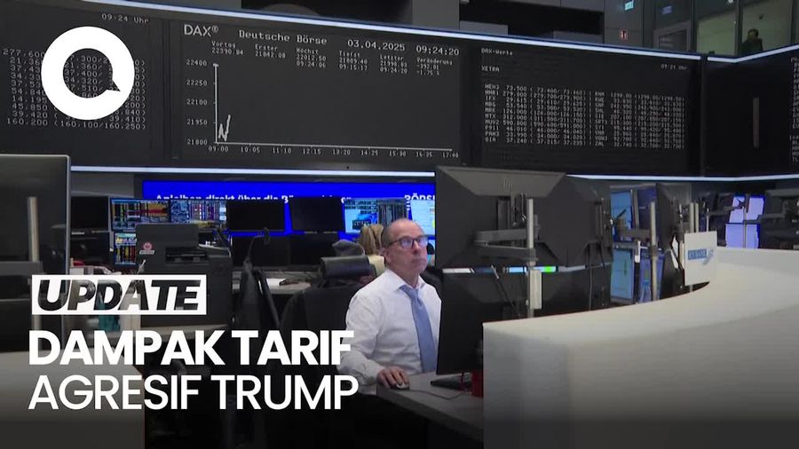Video: Saham Eropa Anjlok Imbas Tarif Baru Barang Impor AS