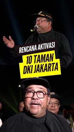 Video: Rano Karno Sebut 6 Taman di Jakarta Bakal Buka 24 Jam