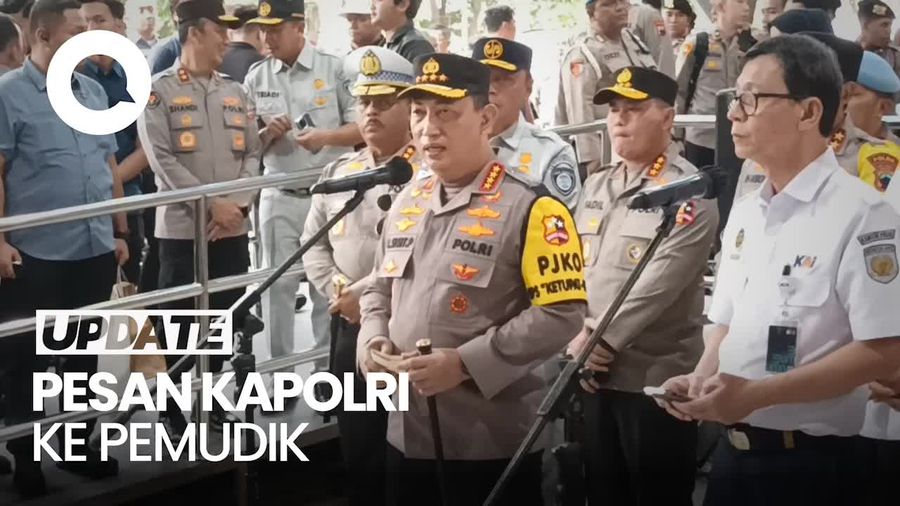 Video: Kapolri Anjurkan Pemudik yang Kelelahan untuk Gunakan Kereta Api