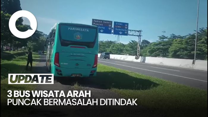 Video: Gelar Ramp Check, Dishub Bogor Tindak 3 Bus Wisata Menuju Puncak