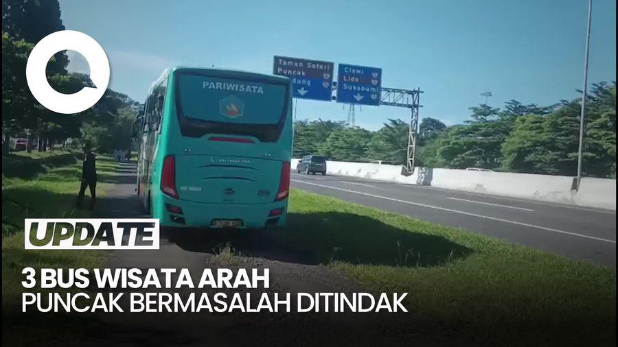 Video: Gelar Ramp Check, Dishub Bogor Tindak 3 Bus Wisata Menuju Puncak