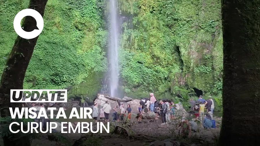 Video: Air Terjun Curup Embun Diserbu Wisatawan Saat Libur Lebaran