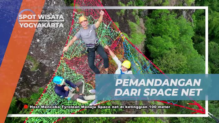 Mengagumi Pemandangan Indah dari Space Net di Yogyakarta