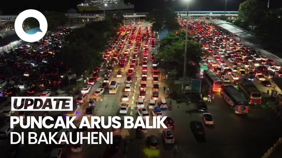Video: Puncak Arus Balik di Pelabuhan Bakauheni, Antrean Kendaraan Mengular 