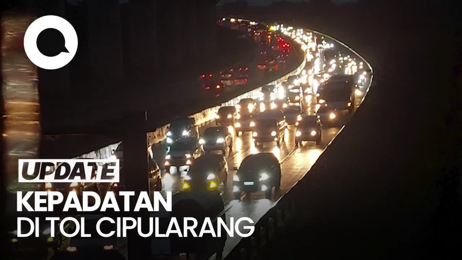 Video: Suasana Kepadatan Arus Balik di Tol Cipularang Arah Jakarta