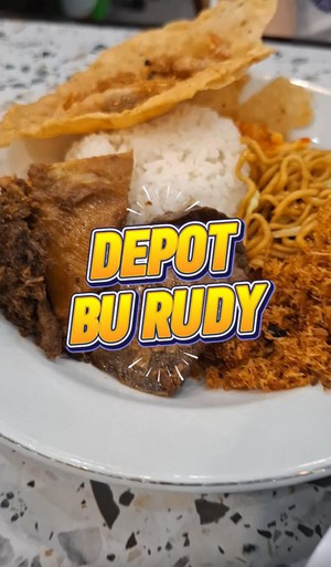 Uenakk Pol! Nasi Campur Lauk Komplet di Depot Bu Rudy 
