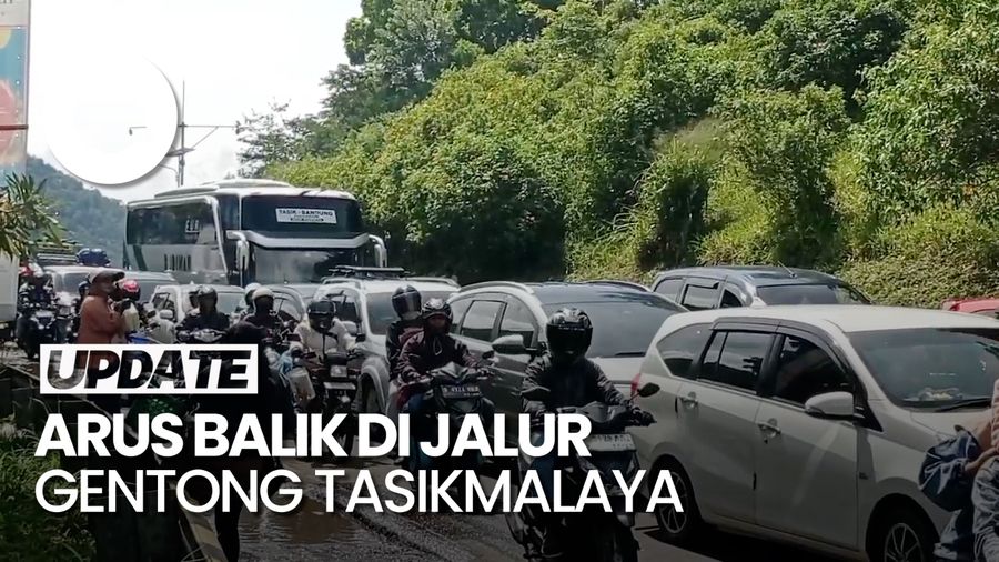 Video: Jalur Gentong Tasikmalaya Padat di H+5 Lebaran