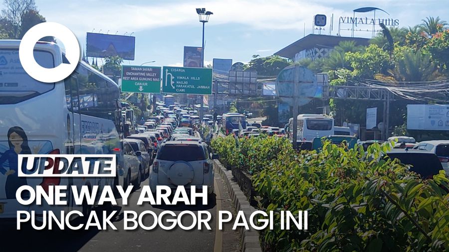 Video: One Way Arah Puncak Pagi Ini, Lalin Padat Merayap