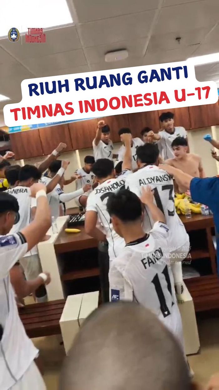 Video Keseruan di Ruang Ganti Timnas Indonesia U-17 Usai Bungkam Korsel