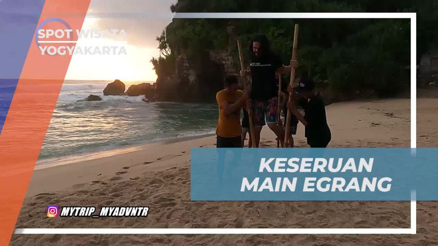 Bersorak Meriah saat Keseruan Main Egrang di Yogyakarta