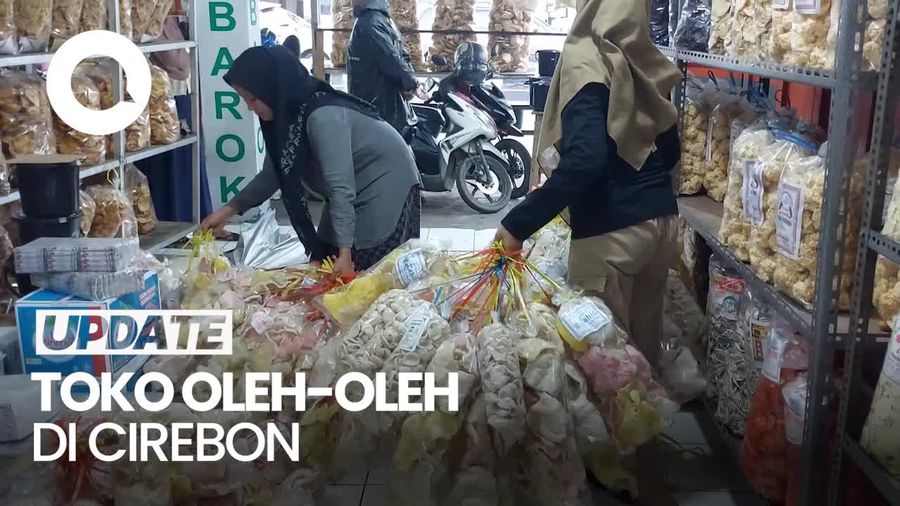 Video: Toko Oleh-oleh di Jalur Pantura Cirebon Ramai Pembeli Saat Arus Balik
