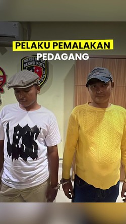 Video: Tampang Pelaku Pemalakan Pedagang Sayur di Pasar Baru Bekasi