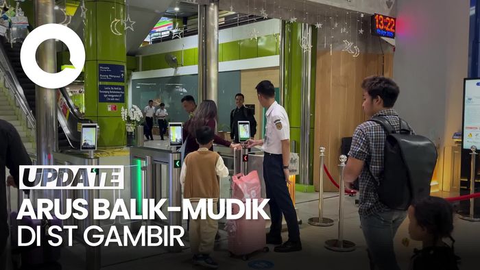 Video: H+5 Lebaran, 11 Ribu Penumpang Tinggalkan Jakarta dari Stasiun Gambir
