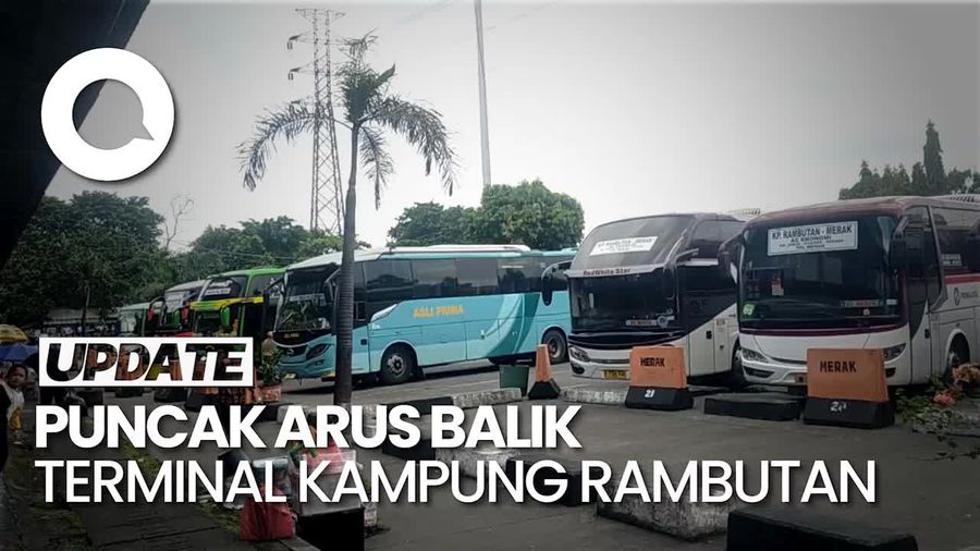 Video: Puncak Arus Balik, 5.086 Penumpang Tiba di Terminal Kampung Rambutan
