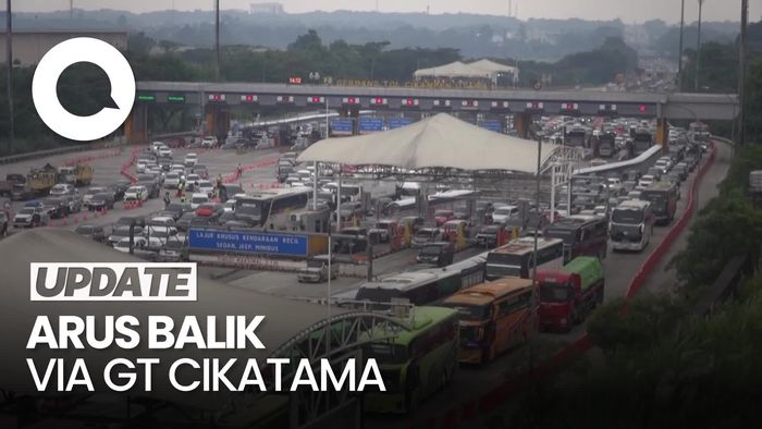 Video: Cek Tol Cikatama, Kapolri Sebut 52% Pemudik Sudah Balik ke Jakarta