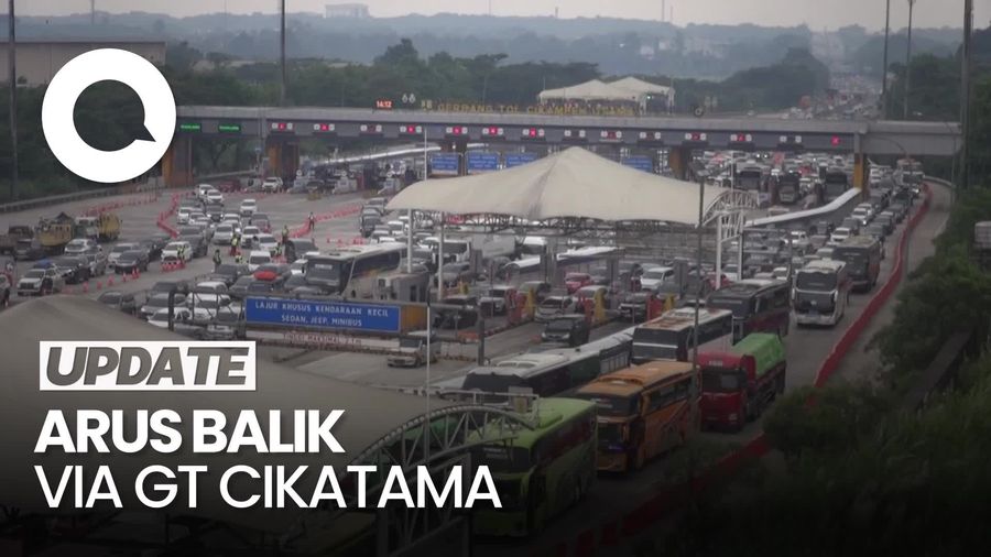 Video: Cek Tol Cikatama, Kapolri Sebut 52% Pemudik Sudah Balik ke Jakarta