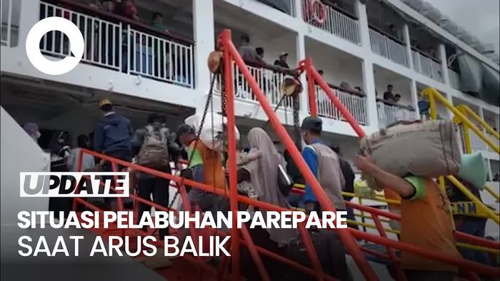 Video: Puncak Arus Balik, Pelabuhan Parepare Dipenuhi Pemudik