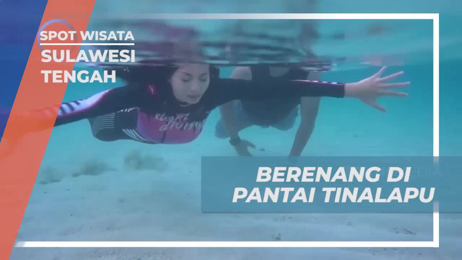 Nikmati Keseruan Berenang di Pantai Tinalapu yang Jernih dan Hangat, Sulawesi Tengah