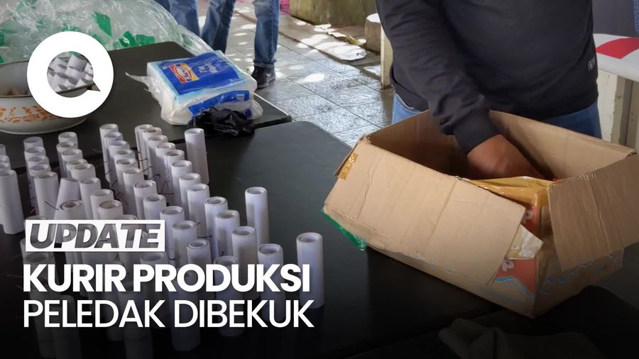 Video: Produksi Peledak-Balon Udara, Kurir Ekspedisi di Trenggalek Dibekuk