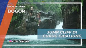 Rasakan Serunya Melompat dari Ketinggian di Curug Cibaliung, Bogor