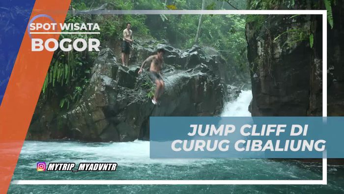 Rasakan Serunya Melompat dari Ketinggian di Curug Cibaliung, Bogor