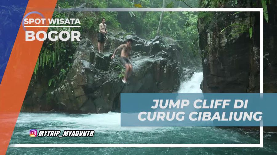 Rasakan Serunya Melompat dari Ketinggian di Curug Cibaliung, Bogor
