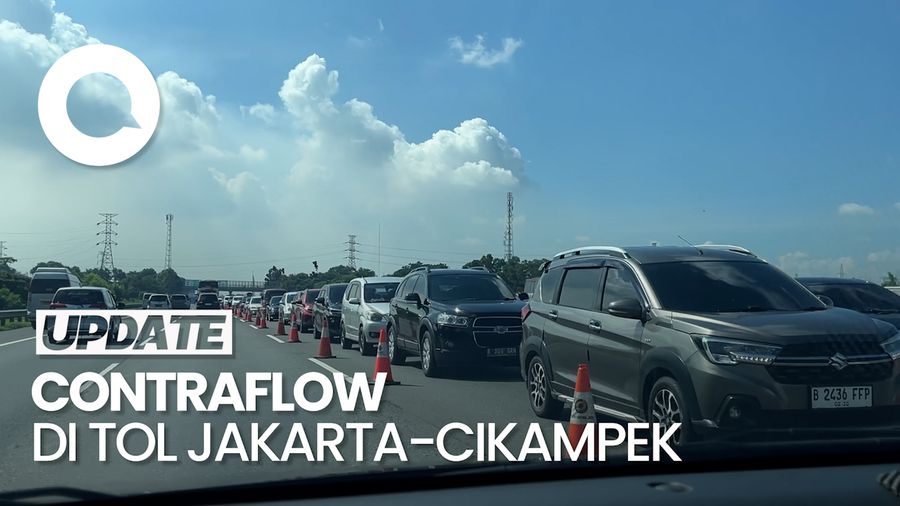 Video Contraflow di Tol Japek Pagi Ini