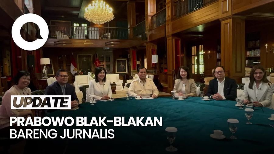 Video: Prabowo Ngobrol Bareng Sejumlah Pemred Bahas Berbagai Isu di Hambalang